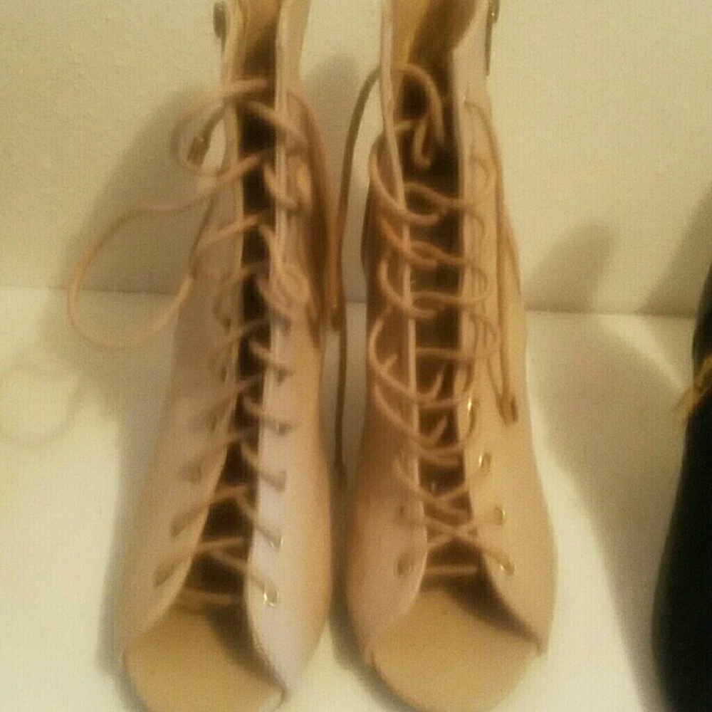 Tan booties